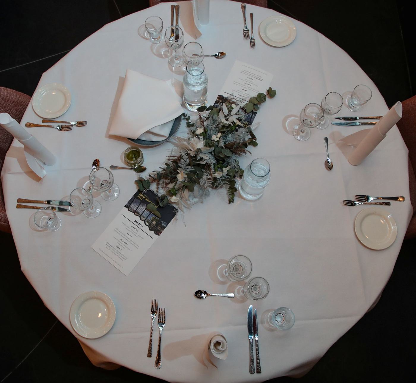 Dinner table setting in Iceland