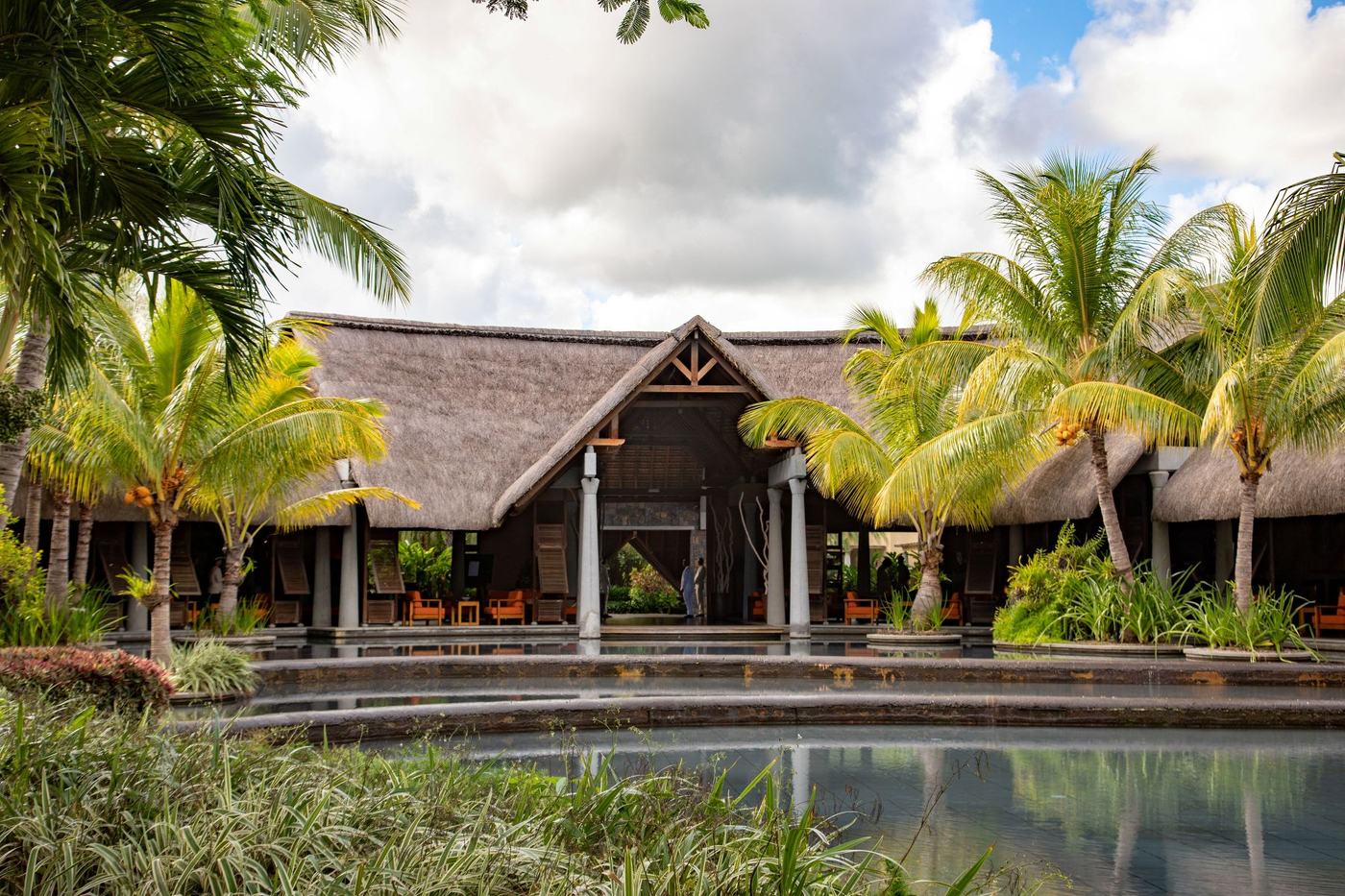 Hotel reception in Mauritius