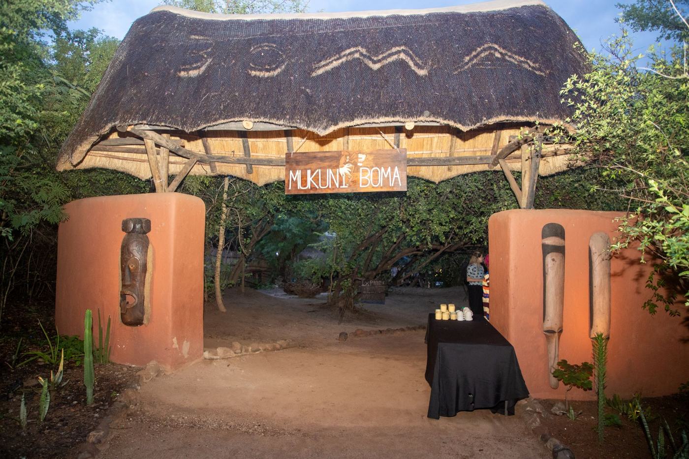 Boma dinner in Zambia